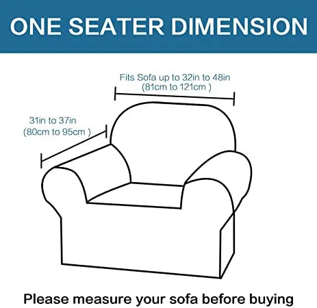 Smarcute 1 Piece Couch Cover Stretch Stylish Furniture Cover/Protector Featuring Jacquqard Textured Twill Fabric, High Spandex Slipcover Machine Washable/Skid Resistance (One Seater, Black) Pattan Australia