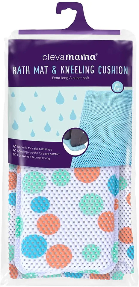 Baby Bath Mat & Knee Cushion - Non Slip Children's Mat with Suction Pads Pattan Australia