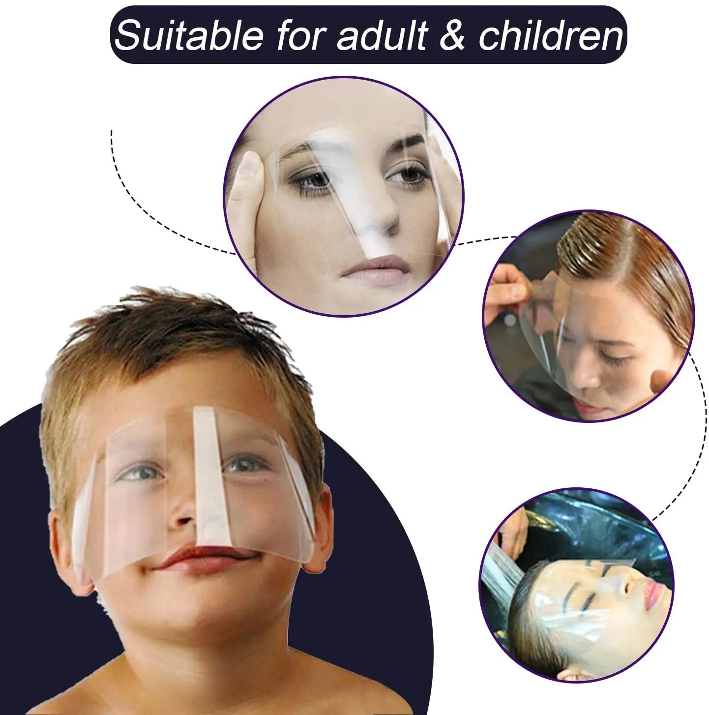 100PCS Microblading Kit Makeup Shower Face Shields，Clear Visors Eye Protector for Salon Supplies Eyelash Extensions pattanaustralia