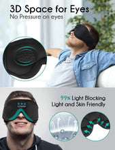 Load image into Gallery viewer, LC-dolida Sleeping Mask with Bluetooth Headphones for Side Sleepers, Ultra-Thin Stereo Speakers
