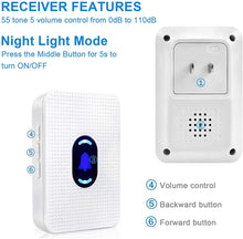 Load image into Gallery viewer, Daytech Wireless Smart Doggie Potty Communication Door Bell
