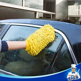 MR.SIGA Microfiber Car Wash Mitt, Pack of 2, Blue & Yellow Pattan Australia