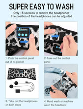 Load image into Gallery viewer, MUSICOZY Sleep Headphones, Bluetooth Sports Headband, Wireless Music Sleeping Headphones, Sleep Eye Mask, Earbuds IPX6 Waterproof
