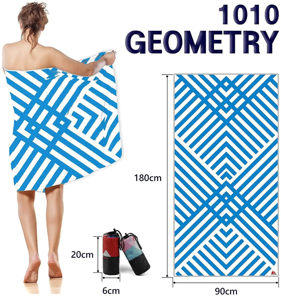 Meteor Quick Dry Beach Towel - Sand Free, Microfiber, Lightweight, Fast Absorbent Pattan Australia