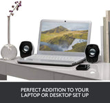 Logitech® Stereo Speakers Z120 with usb port, mac compatible,3.5mm jack pattanaustralia