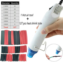 Load image into Gallery viewer, Mini Heat Gun with 127 pcs Heat Shrink Tube, Portable Hot Air Gun for Heat Shrink Tubing, DIY Craft Pattan Australia
