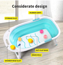 Load image into Gallery viewer, Baby Bath Tub, toy storage for Infant, Toddlers compact, Foldable, Safety
