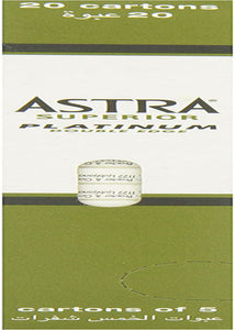 Platinum Double Edge Safety Razor Blades, 100 Blades (20 X 5)