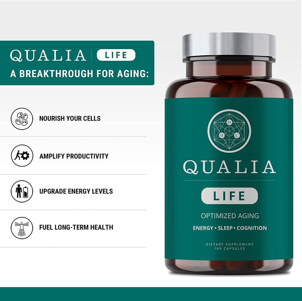 Life - Cell Energy for Optimized Aging & Long-Term Health | NAD Supplement with Niacinamide, Resveratrol, Vitamin B3, Niacin for NAD+ Support (160 Capsules)