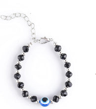 Load image into Gallery viewer, Evil Eye Bracelet for Newborn Baby, Black, 10 Inches , ZDXY028

