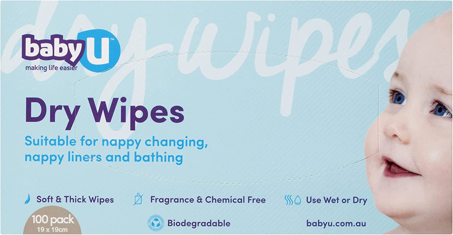 Babyu Dry Wipes 600Pk, 6 X 100Pk