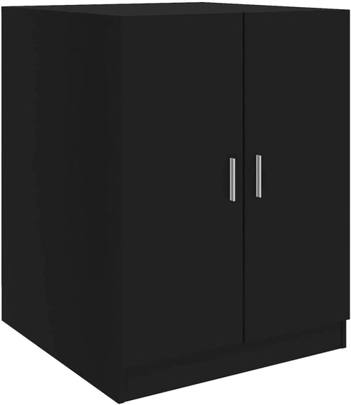 Washing Machine Cabinet Bathroom Washroom Toilet Laundry Room Cabinet Cupboard Shelf Rack Storage Organiser Home Furniture Black