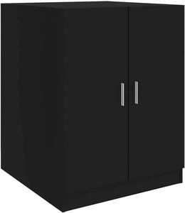 Washing Machine Cabinet Bathroom Washroom Toilet Laundry Room Cabinet Cupboard Shelf Rack Storage Organiser Home Furniture Black