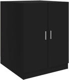 Washing Machine Cabinet Bathroom Washroom Toilet Laundry Room Cabinet Cupboard Shelf Rack Storage Organiser Home Furniture Black