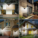 10 Packs Solar Lights Outdoor, Efficient Wireless Motion Solar Sensor Lights with 3 Light Modes, IP65 Waterproof Solar LED Light for Garden, Patio, Driveway Path Outdoor Scene