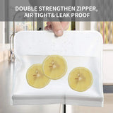 17 PCS Reusable Freezer Bags-Food Storage Bag for Kitchen Storage & Organisation, BPA Free PEVA Storage Bags Extra Thick Sandwich Leakproof Eco-Friendly Ziplock Bags for Food Bags Lunch Bags