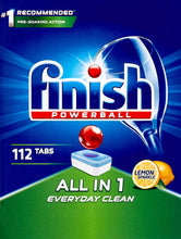 Load image into Gallery viewer, Powerball All in One Dishwasher Tablets, Lemon Sparkle, 112 Tablets
