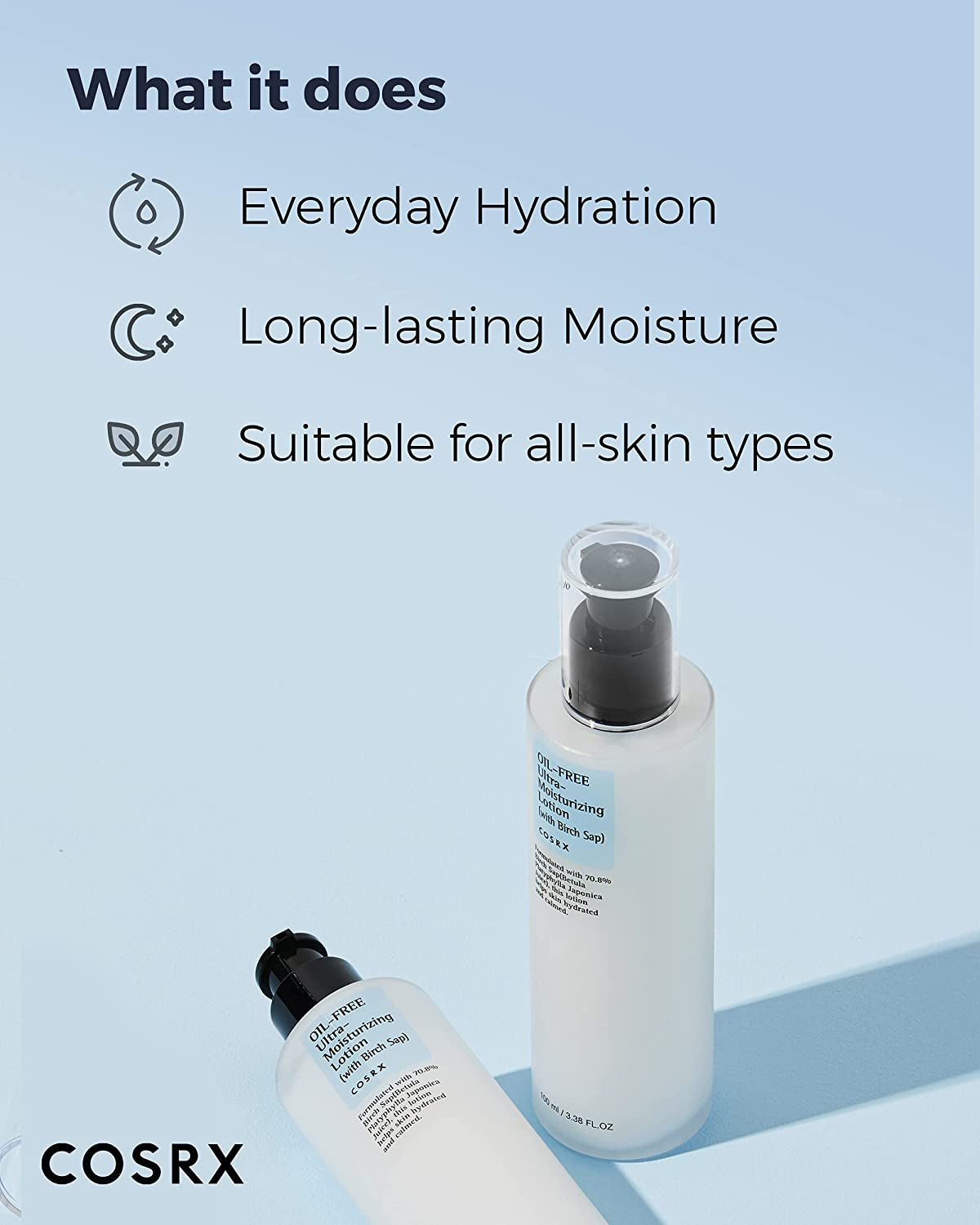 COSRX Oil Free Ultra Moisturizing Lotion, 1 Count