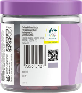 Swisse Ultiboost Calm + Sleep Gummies | Assists the Body in Coping with Stress | 60 Pack