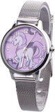 2Pcs Fashion Leather Gift Birthday Pink for Bands Kids with Device Time Unicorn Pattern Wrist Cartoon Watch Children