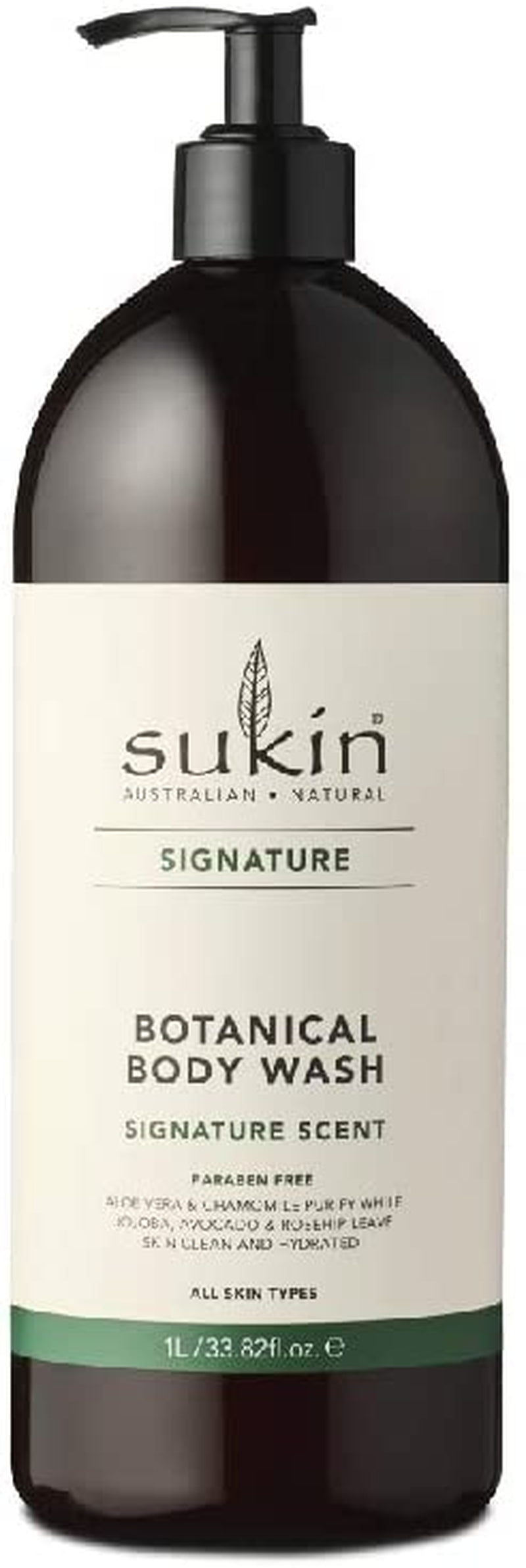 Signature Botanical Body Wash with Pump, 1 L