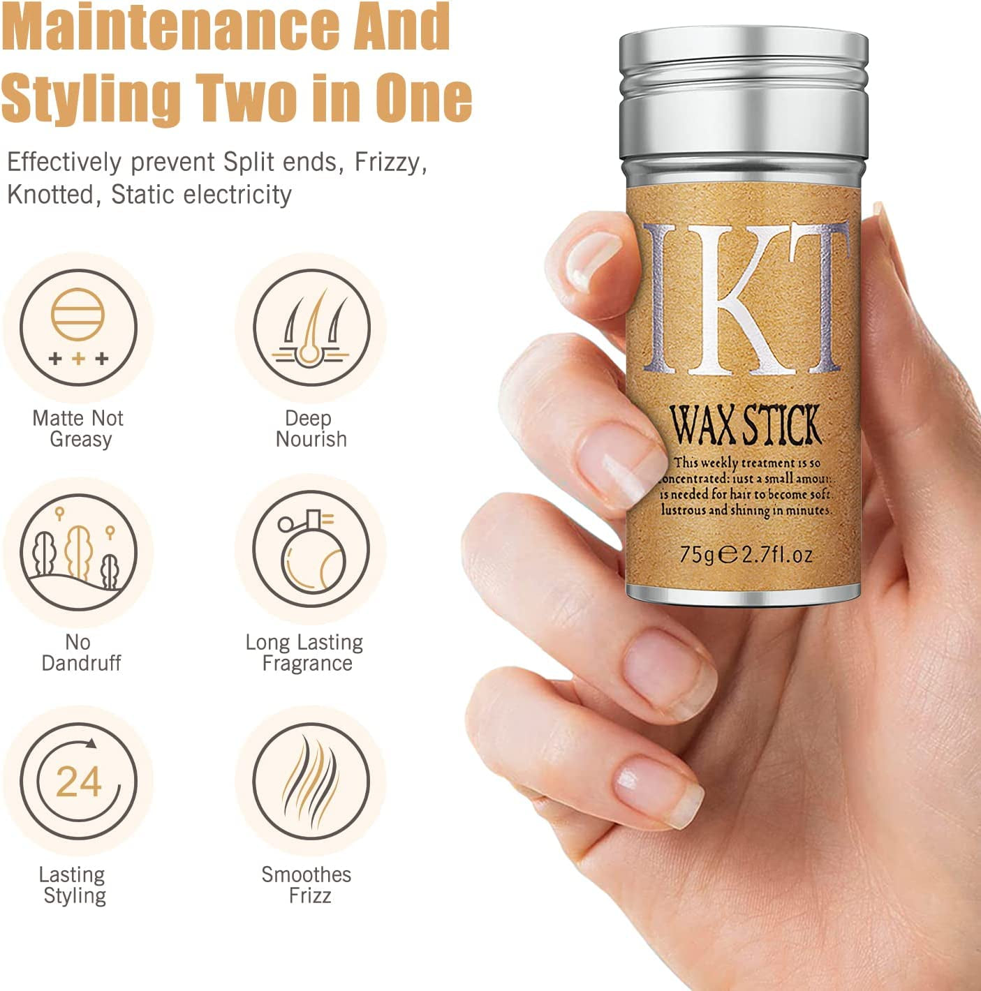 Hair Straightener Pressing Comb for Black Hair Styling Shaping Hairstyling Moisturizing Non-Greasy Look Neat and Tidy