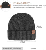Winter Beanie Hat Thermal Knitted Hat Running Hats Winter Hat for Men and Women