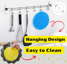 Load image into Gallery viewer, SAL STORE Expandable Pan Organizer Rack with 3 Free Reusable Silicon Sponges - Pots and Pans Organizer for Kitchen - 10 Adjustable Compartment - Durable Steel &amp; Space Saving for Kitchen
