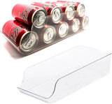 375Ml Drink Can Organiser, Fridge Organiser, Refrigerator Storage Bin, Drink Food Storage, Soda Beverage Container, Home Kitchen Organisation, for Fridge, Pantry, Freezer, Countertop, Cabinets