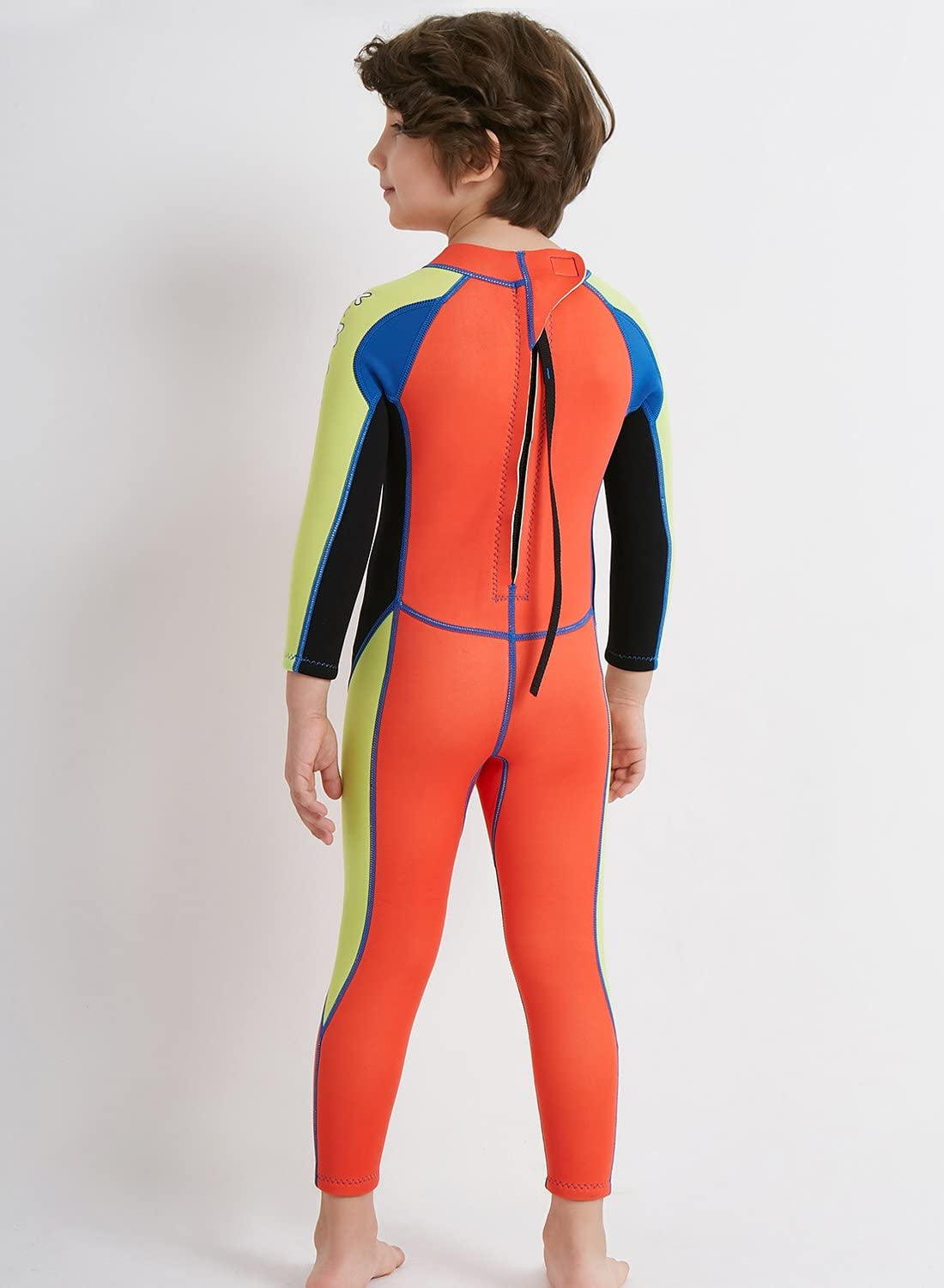 Kids Wetsuit Swimsuit 2.5Mm Neoprene Boy Girl Long Sleeve Diving Suit Swimwear
