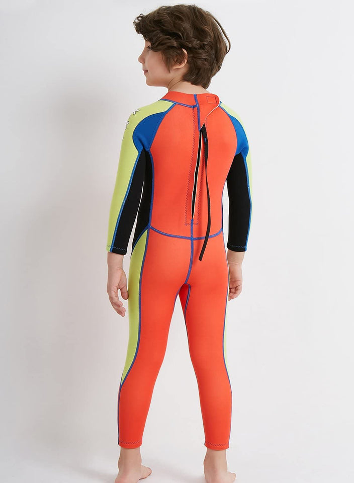 Kids Wetsuit Swimsuit 2.5Mm Neoprene Boy Girl Long Sleeve Diving Suit Swimwear