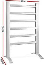 Load image into Gallery viewer, Electric Heated Towel Rail Rails Warmer Rack Aluminium Bar Bathroom
