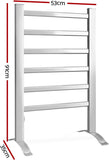 Electric Heated Towel Rail Rails Warmer Rack Aluminium Bar Bathroom