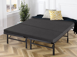 Trifold Folding Mattress Camping Foldable Bed | Portable Travel Trailer Floor Bedding, Memory Foam - Double