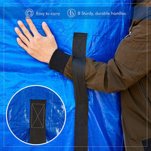 Load image into Gallery viewer, Mattress Bag with Handles for Moving and Storage - Queen Size - Extra Thick, Reusable, Waterproof Material - Strong Zipper (Blue, Queen)
