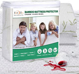 Super King Bamboo Mattress Protector Upgraded Design 3-Layer - Waterproof Fitted Sheet Mattress Cover Hypoallergenic Premium Quality Soft Pad Protects from Dust, Allergies