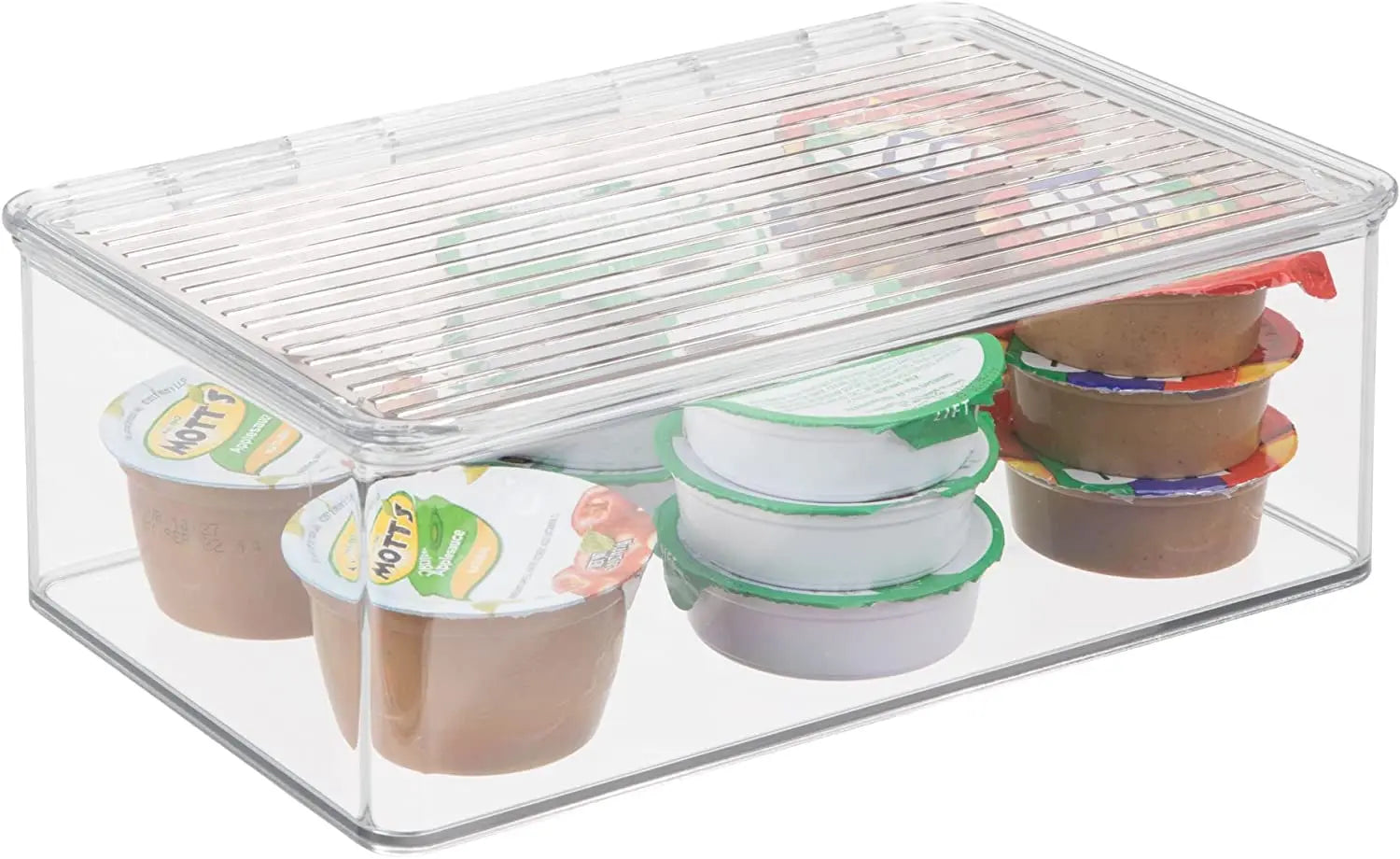 Cabinet/Kitchen Binz Stackable Kitchen Storage Container, Extra Large Plastic Storage Boxes for the Kitchen, Clear