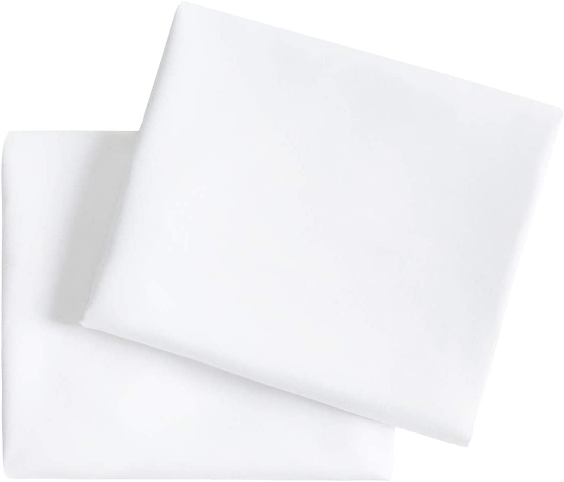 - Pair of Standard Pillowcases, 1000TC Ultra Soft Microfiber (White, Standard Size 48X74 Cm)