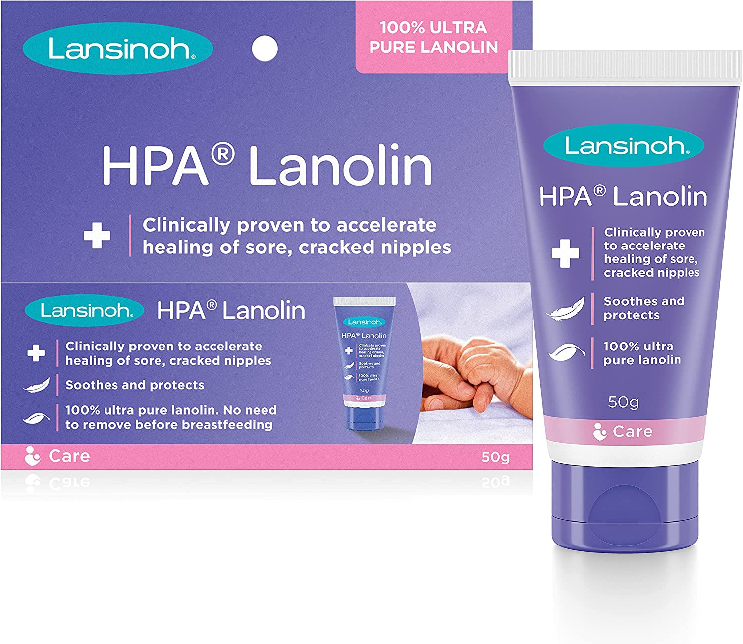 HPA Lanolin 100% Ultra Pure Lanolin, 50G, 50 Grams