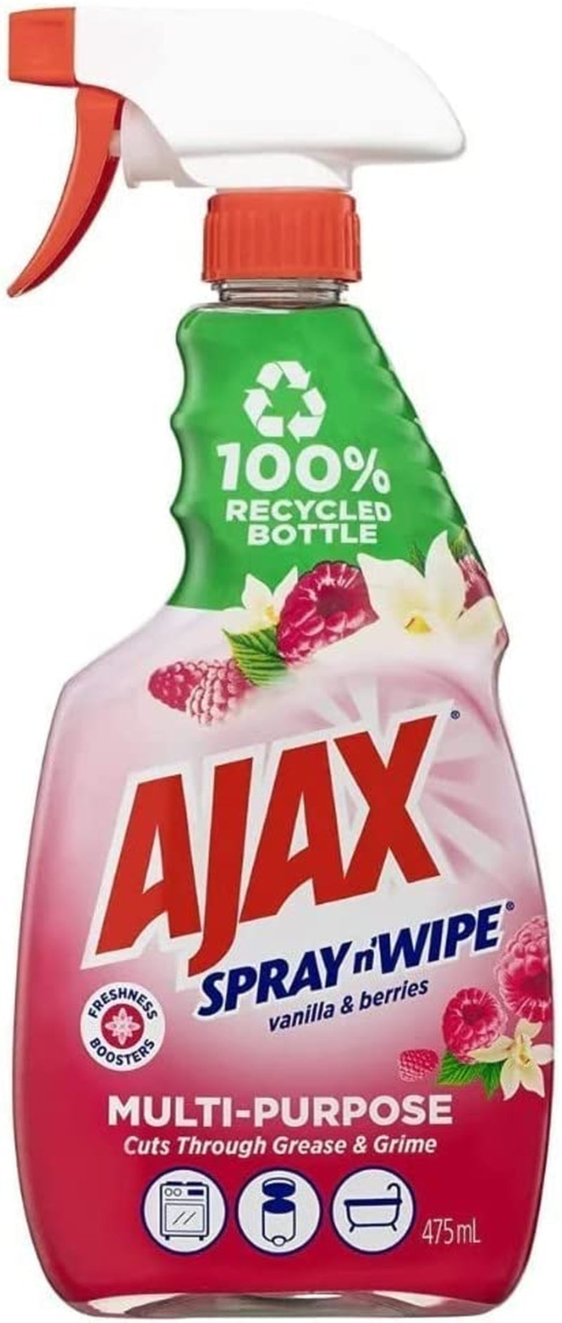 Spray N' Wipe Multi-Purpose Cleaner Trigger, 475Ml, Vanilla and Berries Surface Spray, Household Grade