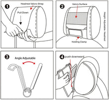 Load image into Gallery viewer, Universal Car Headrest Mount Holder with Angle- Adjustable Holding Clamp for 6-12.9 Inch Tablets pattanaustralia
