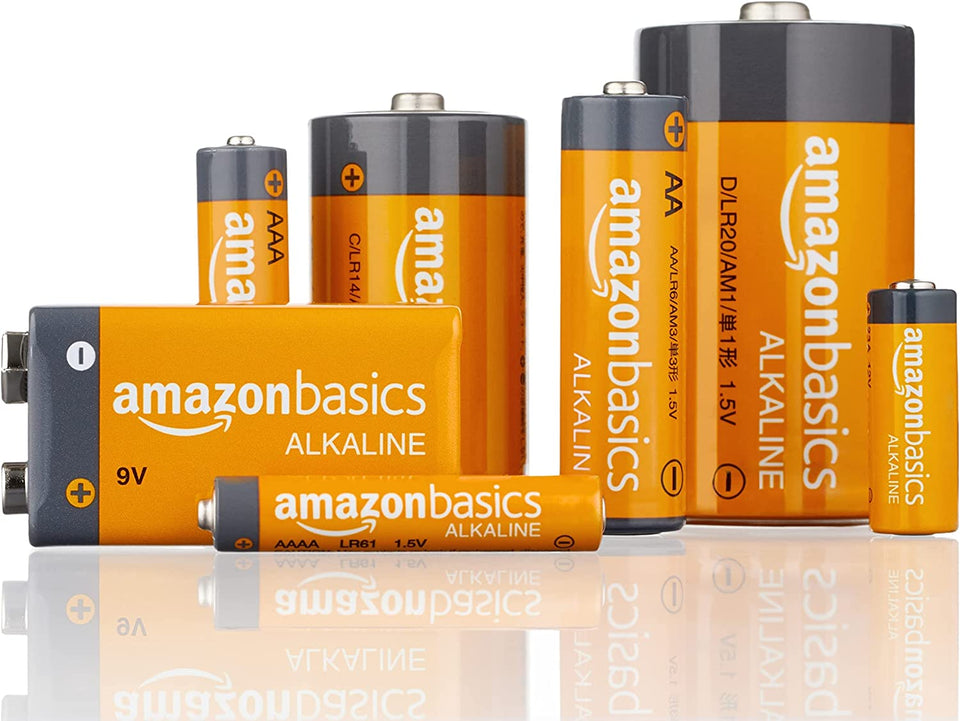 100 Pack AA High-Performance Alkaline Batteries, 10-Year Shelf Life, Easy to Open Value Pack