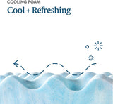 Swirl Cool Gel Convoluted Memory Foam Air Flow Mattress Topper Protector 4Cm - Queen Size