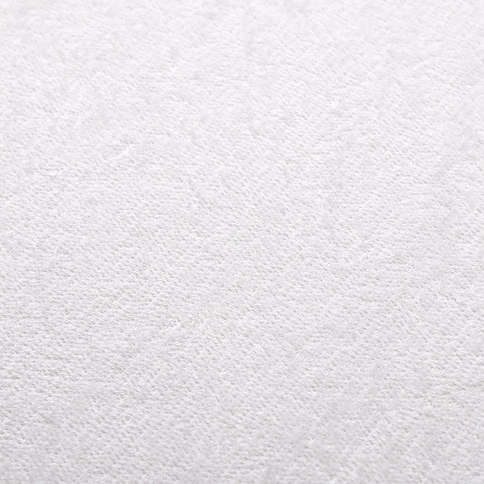 Luxurious Cotton Terry Towelling Waterproof Mattress Protector Moisture Absorbent Breathable Soft Polypropylene Layer Rustle Free Purafresh Treated Fibres - Single Bed (91Cmx190Cm)