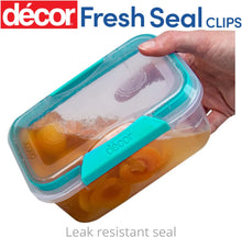 Load image into Gallery viewer, Décor 231800-006 Match-Ups Clips | Food Storage Pantry Container | Ideal for Meal Prep | BPA Free | Dishwasher, Freezer &amp; Microwave Safe, Blue, 600Ml

