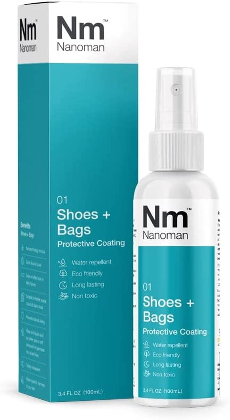 Shoe Protector Spray. Waterproof. Stain and Water Repellent for Shoes, Sneakers,Trainers, Sports Shoes, Bags, Purses Incl Fabric, Suede & Leather. Premium Nanotech Formula