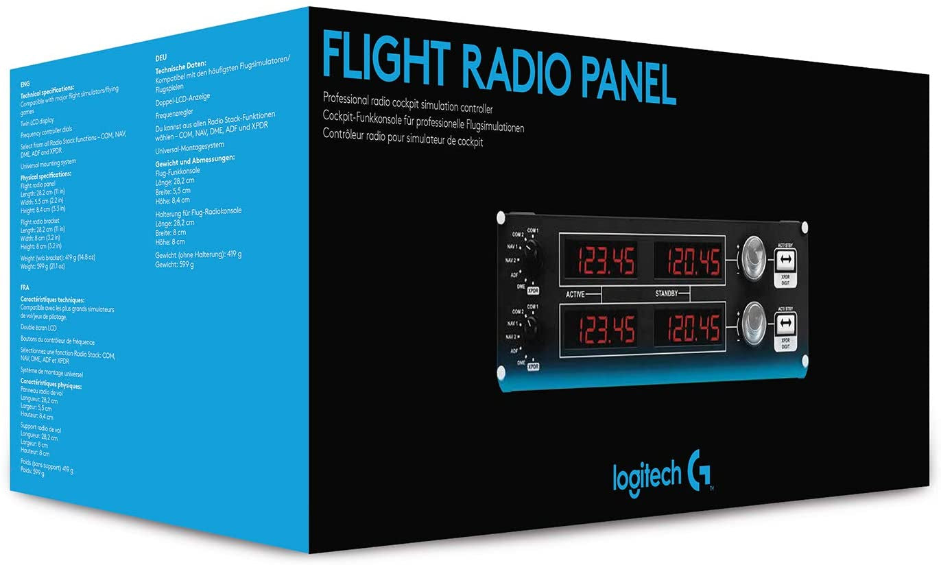 945-000029 G Pro Flight Radio Panel,Black