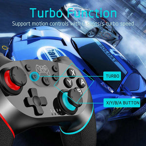 Games Switch Controller for Nintendo, Rechargeable Remote Wireless Switch Lite Controller Gamepad Joypad with Adjustable Turbo Dual Shock Gyro Axis Compatible with Nintendo Switch/Switch Pro