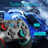 Games Switch Controller for Nintendo, Rechargeable Remote Wireless Switch Lite Controller Gamepad Joypad with Adjustable Turbo Dual Shock Gyro Axis Compatible with Nintendo Switch/Switch Pro