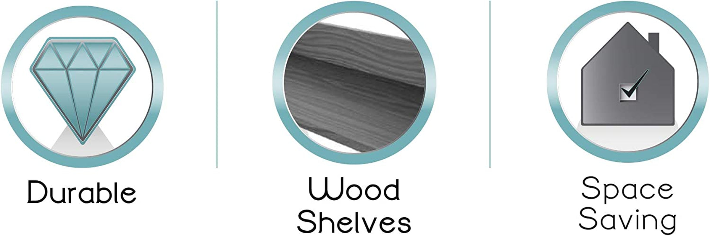 3-Tier Over-The-Toilet Bathroom, Driftwood Gray/Pewter Spacesavers